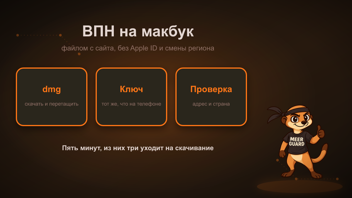 ВПН на макбук: как установить и подключить за пять минут