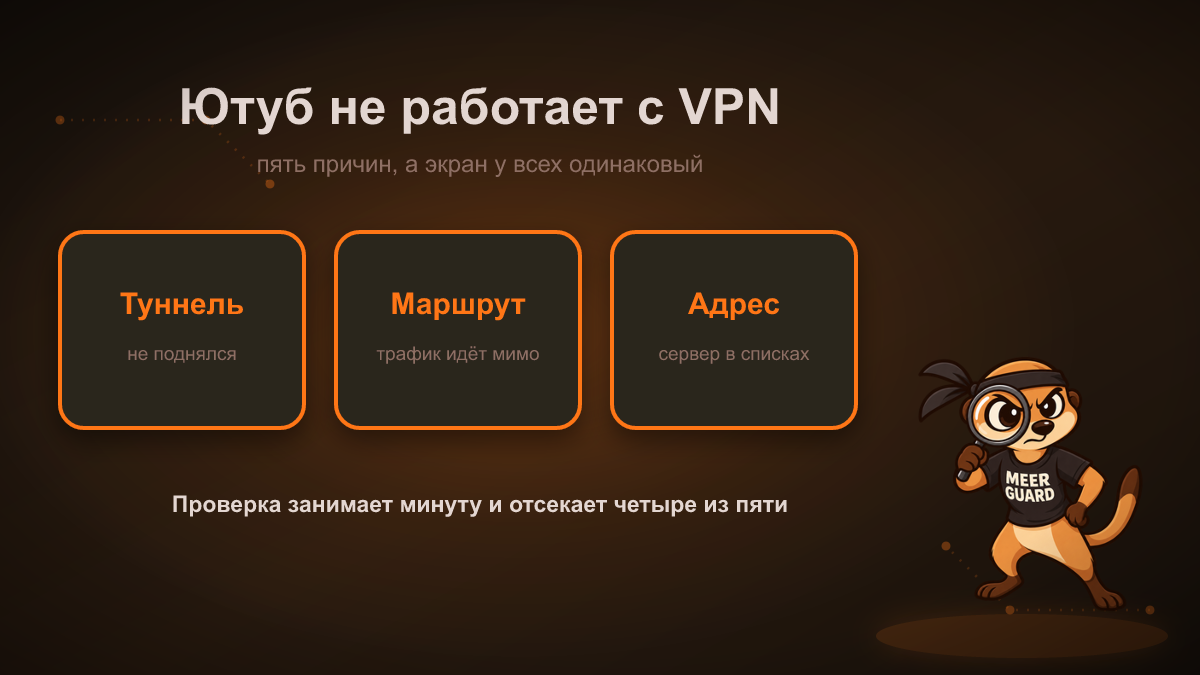 Ютуб не работает с VPN: почему так и что делать по порядку